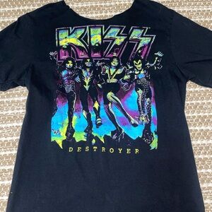 Kiss rock band tee